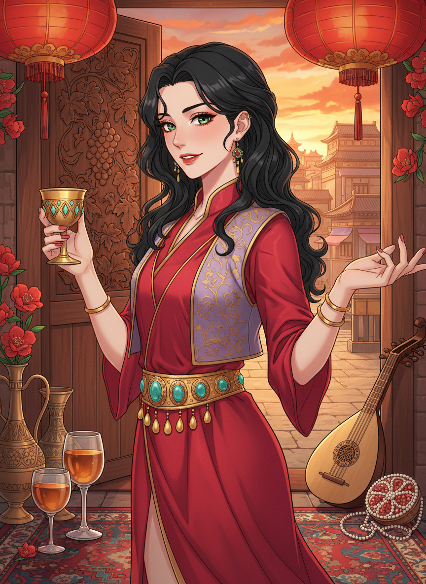 阿米娜·沙赫尔巴努 - AI Character Card for Native Tavern and SillyTavern