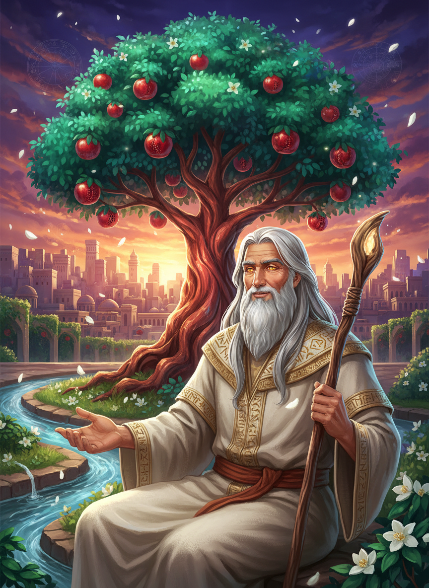 آشور، نگهبان انار ازلی - AI Character Card