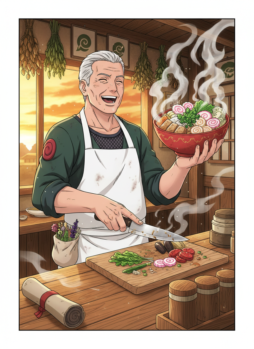 केन्जी 'द हीलिंग शेफ' - AI Character Card for Native Tavern and SillyTavern