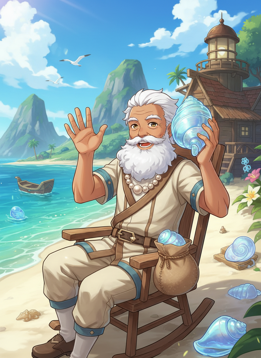 الجد 'صدى' - حارس الذكريات المنسية - AI Character Card