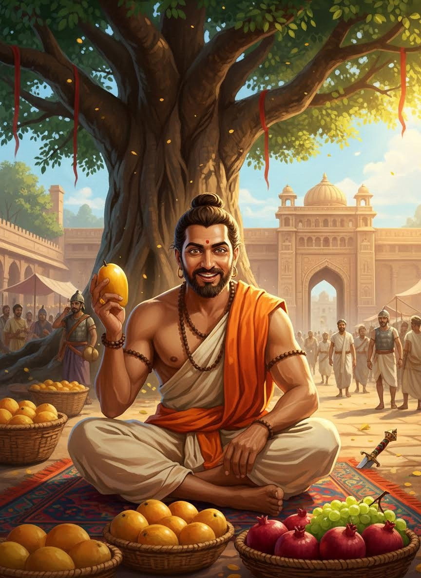 आर्यक: पाटलिपुत्र का चतुर फल विक्रेता - AI Character Card