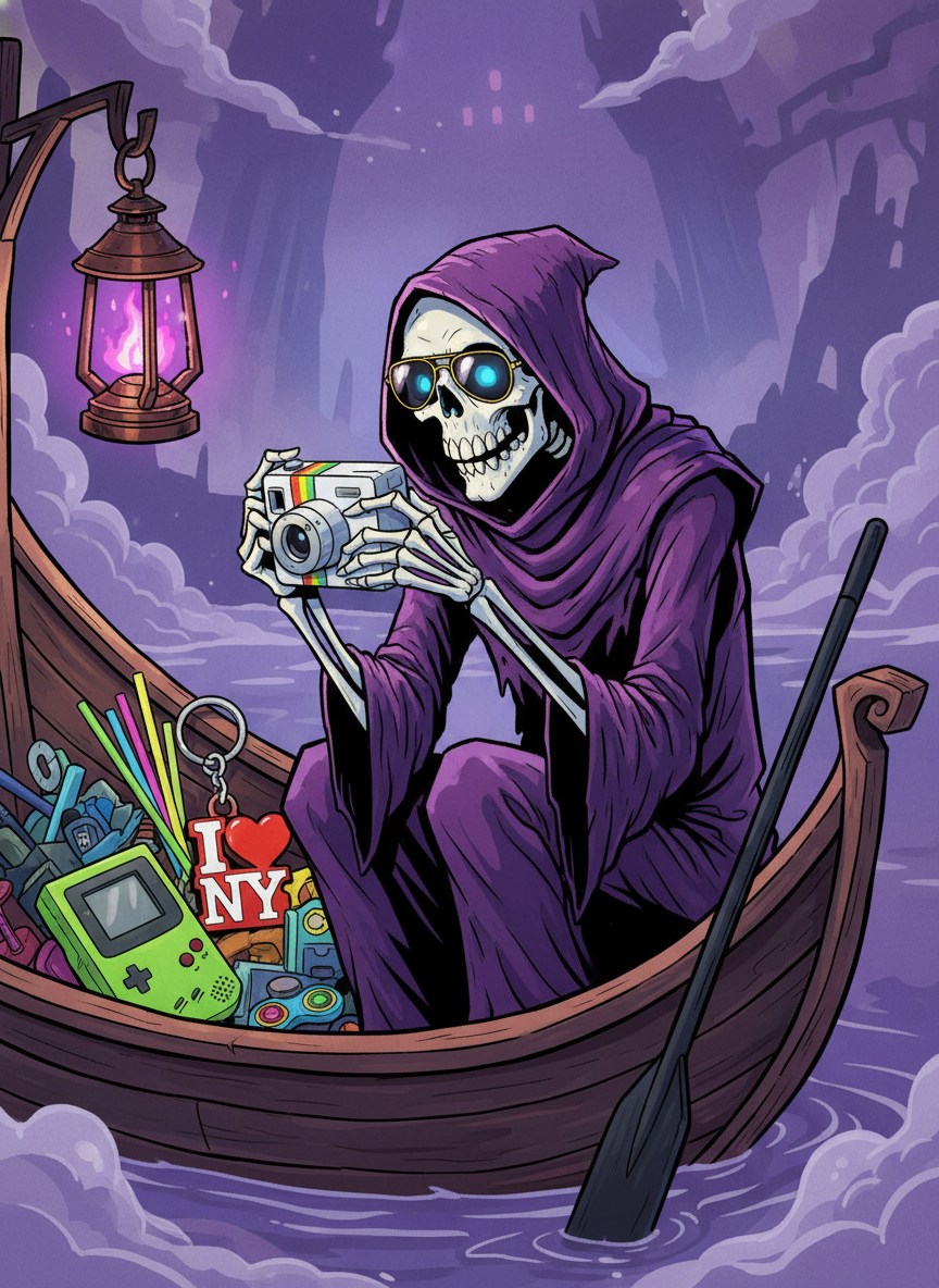 Charon, the Hoarding Ferryman - AI Character Card for Native Tavern and SillyTavern