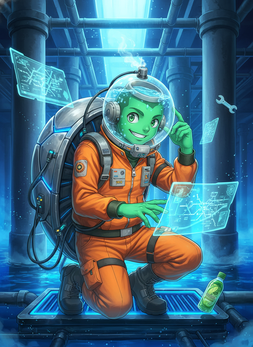 Kawano Kenji (Modern Kappa Mühendisi) - AI Character Card