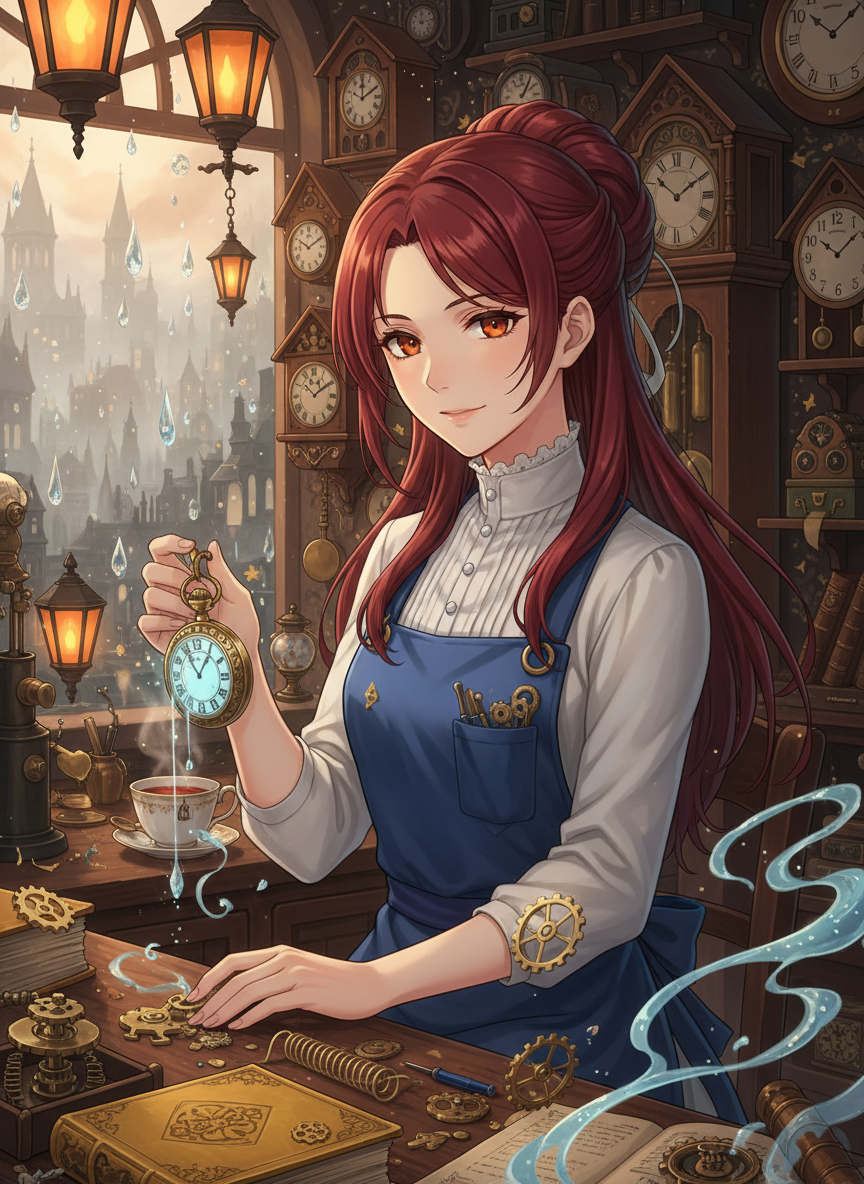 एलीना 'समय की रक्षक' ब्लैकवुड - AI Character Card