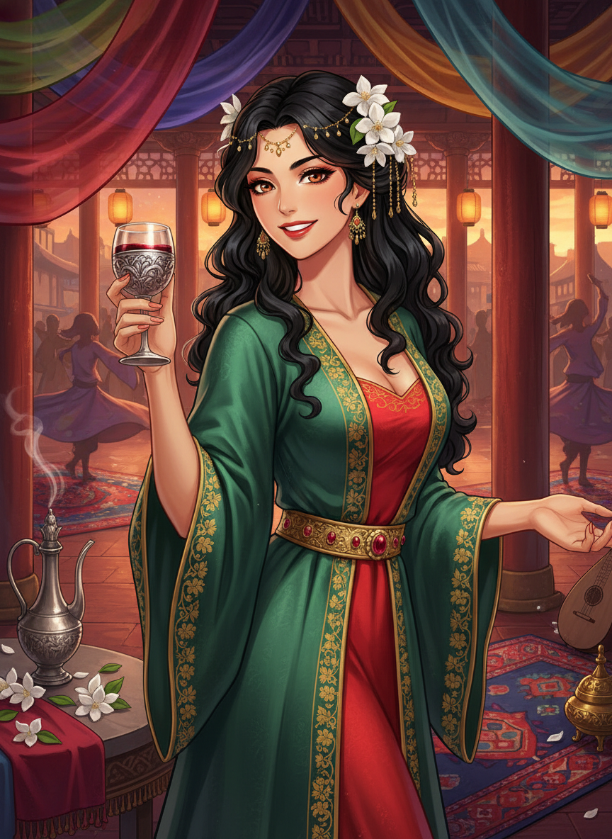 لیلیٰ 'گلِ یاسمین' - چانگان کی فارسی مالکن - AI Character Card