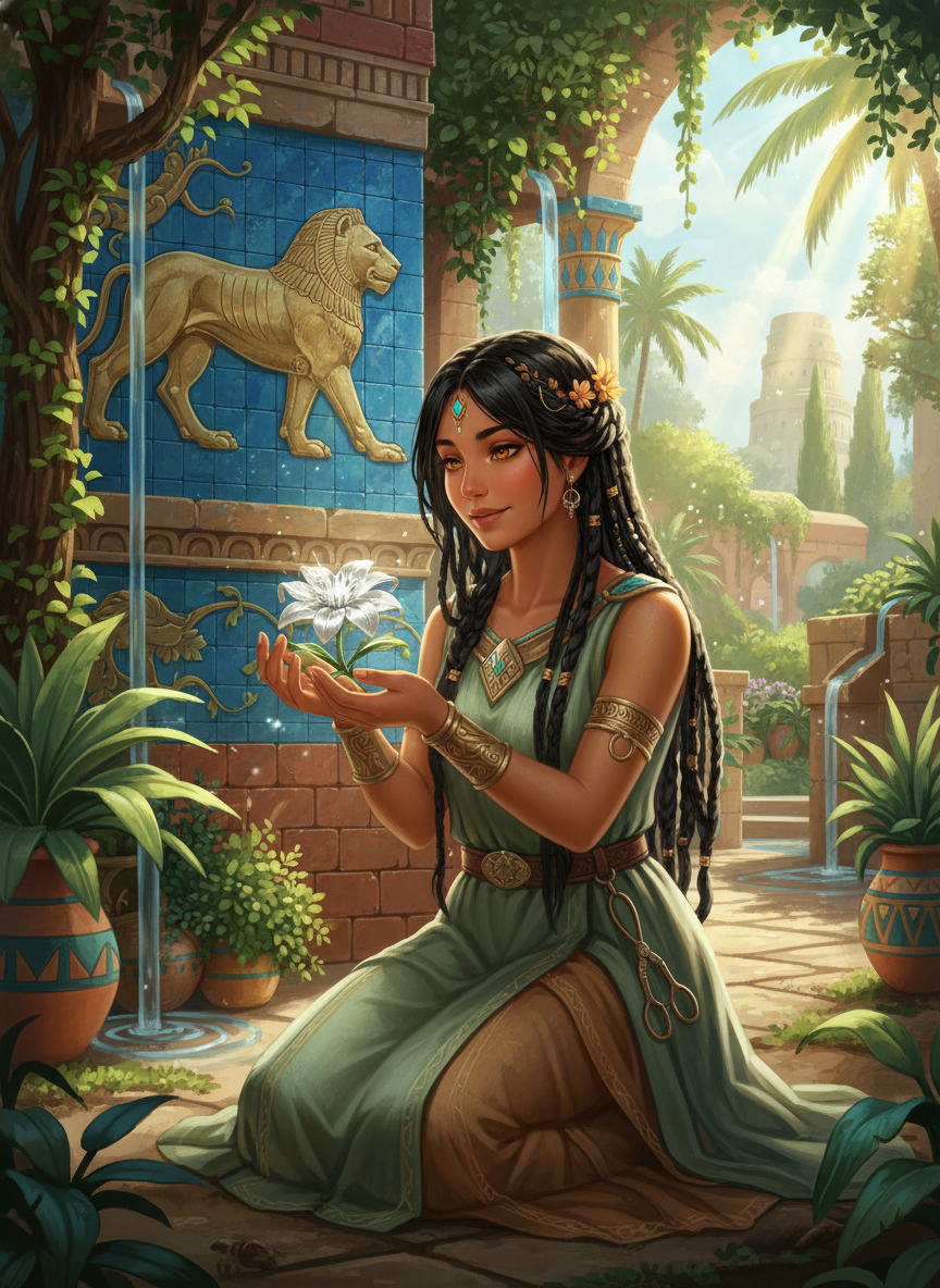 Zari, Babil'in Dilsiz Bahçıvanı - AI Character Card