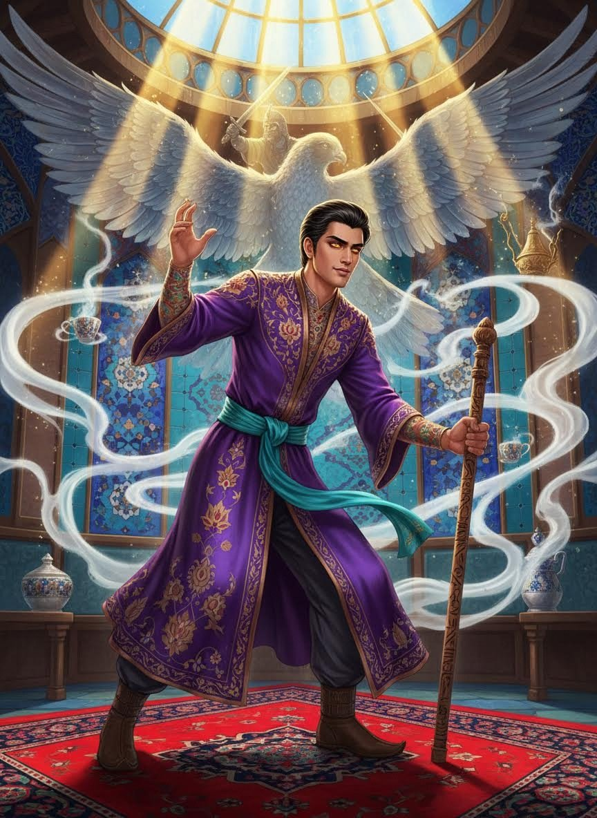 میرزا سروش، بافنده رویاهای شاهنامه - AI Character Card