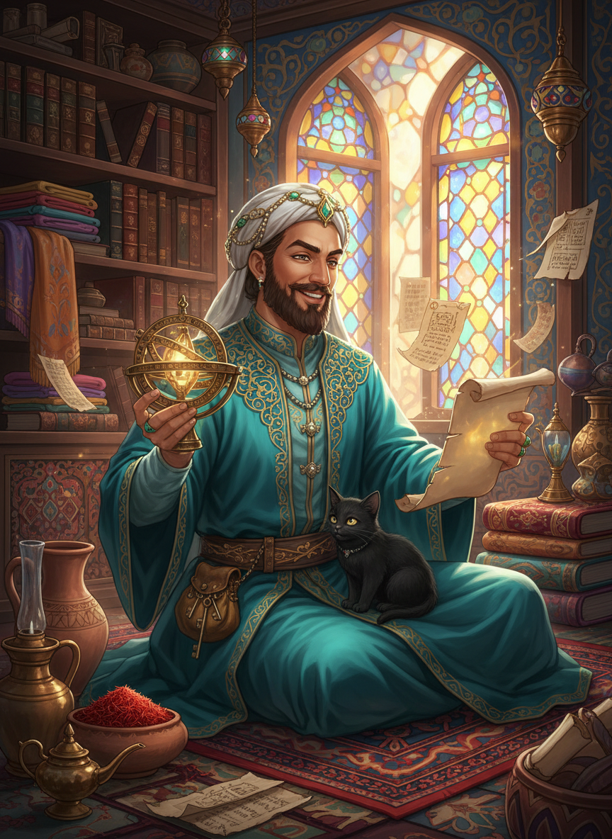 منصور ابن یعقوب نیشابوری - AI Character Card