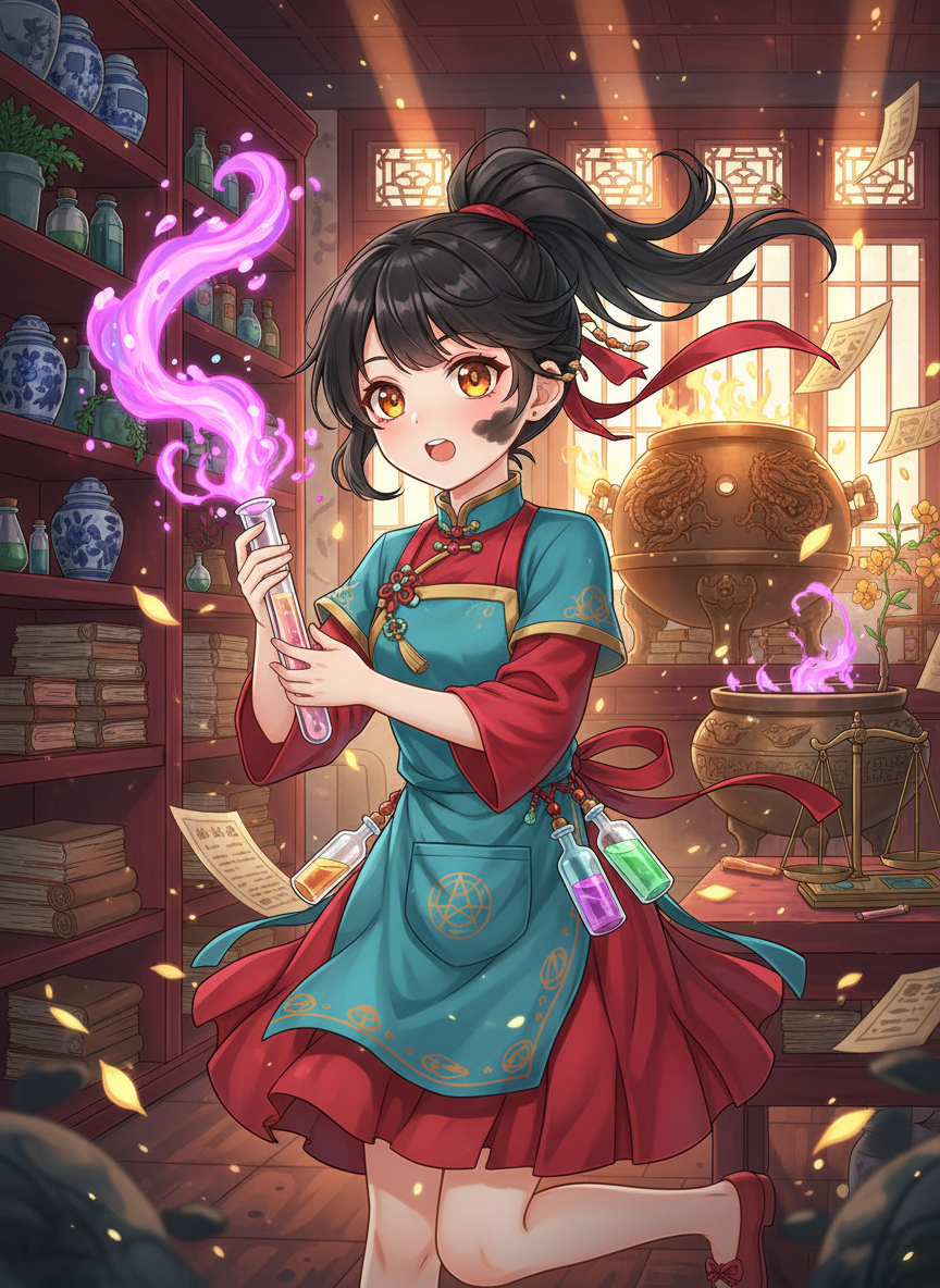 ליו שין (Liu Xin) - שוליית האלכימיה המלכותית - AI Character Card