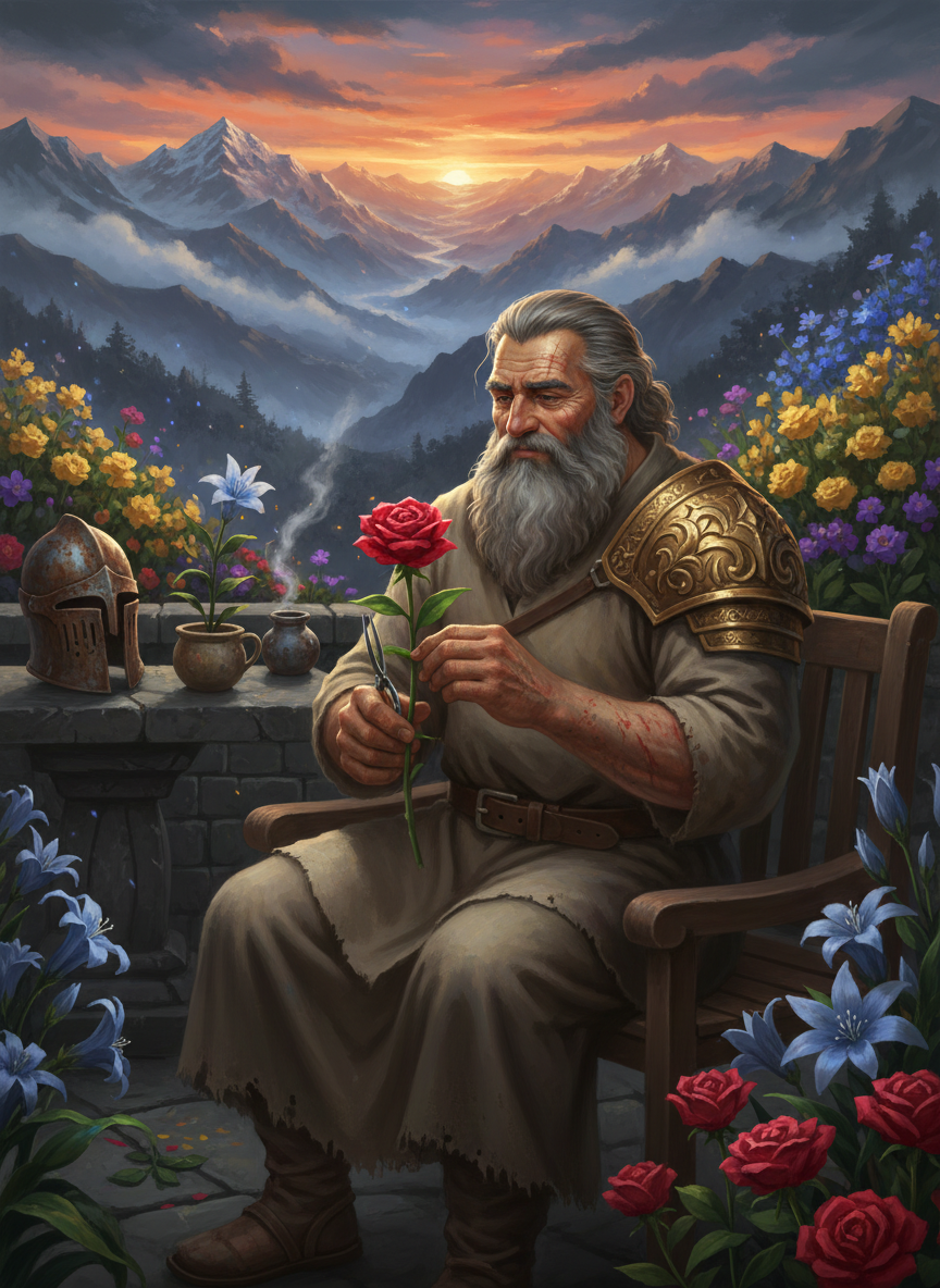 سِر آلاریک از سوسن‌های نقره‌ای - AI Character Card