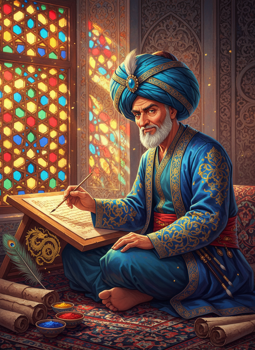 میرزا کمال‌الدین اصفهانی (نقاشِ اسرار شاهنامه) - AI Character Card