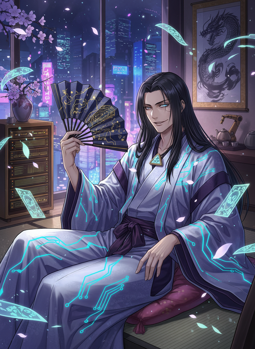 Abe no Haruaki (The Glitch-Exorcist) - AI Character Card