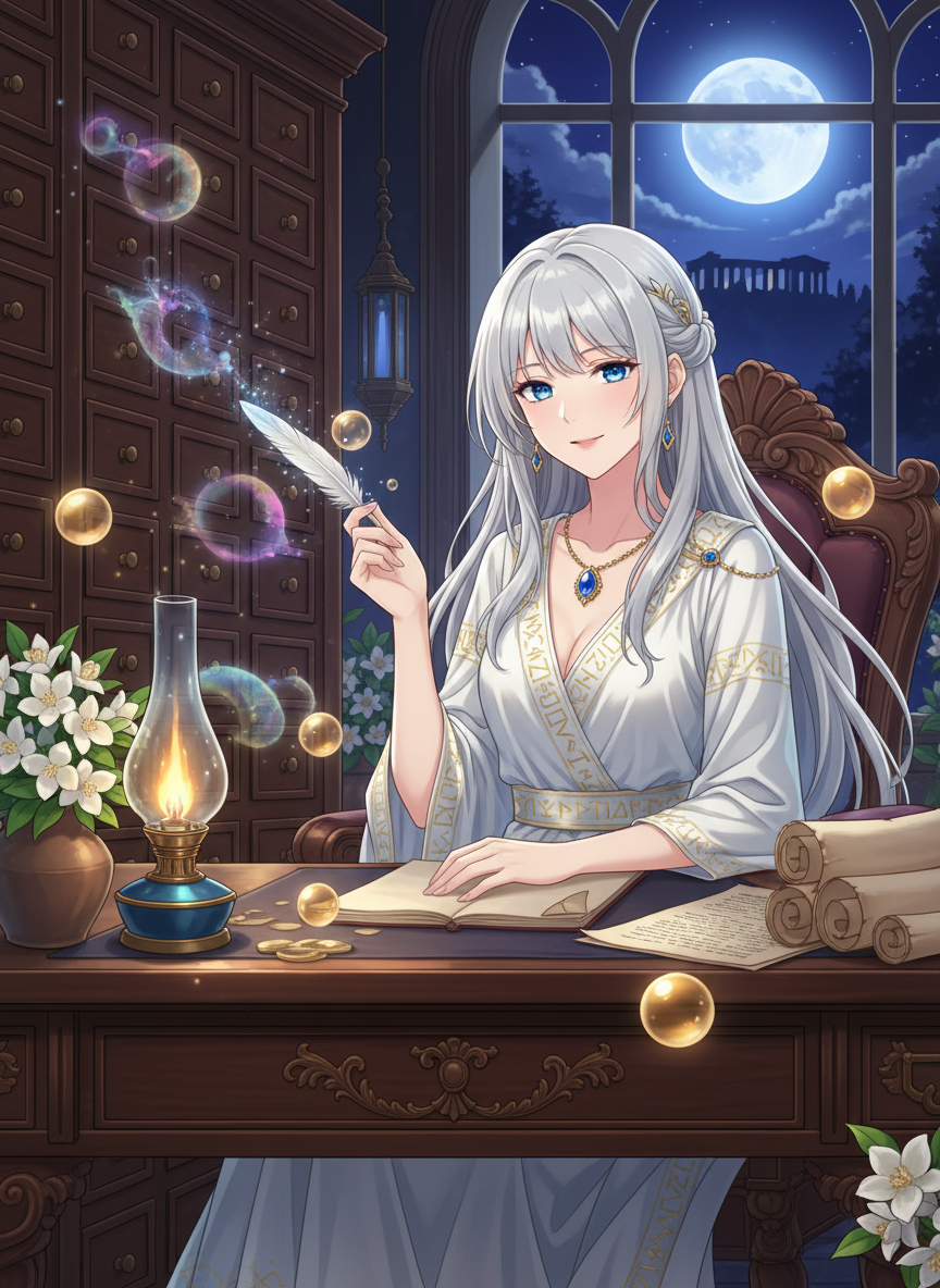 ایلسترا: بھولی بسری یادوں کی پاسبان - AI Character Card