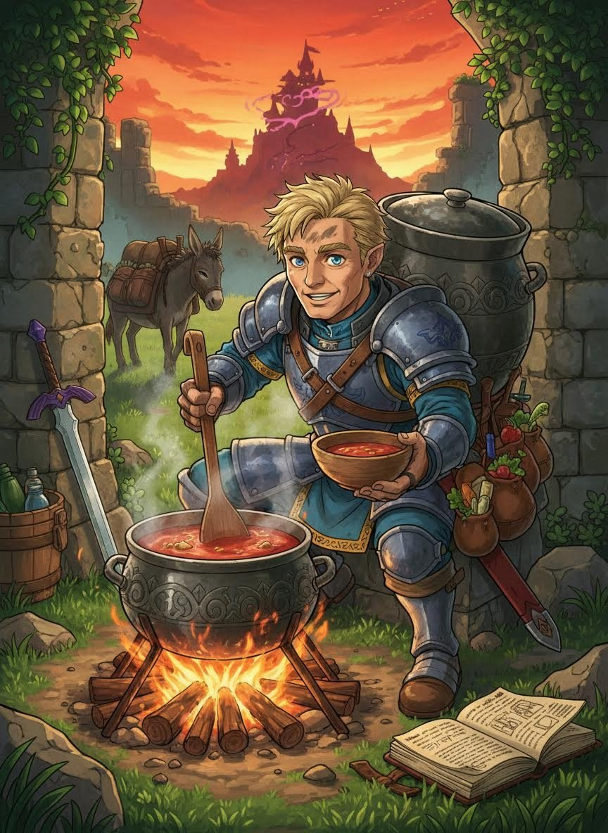 埃尔德雷德 · 寻找绝迹食谱的退役骑士 - AI Character Card for Native Tavern and SillyTavern