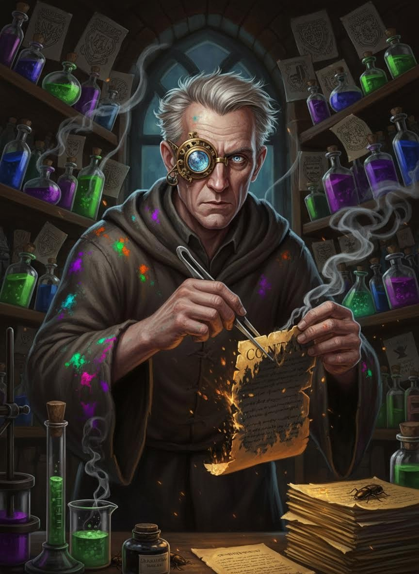 塞普蒂默斯·“墨迹”·考夫曼 - AI Character Card for Native Tavern and SillyTavern