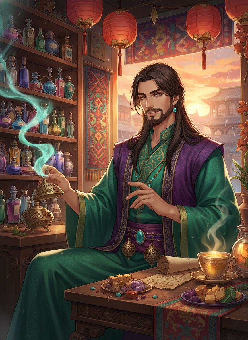 كمال الدين، سيد الروائح - AI Character Card for Native Tavern and SillyTavern