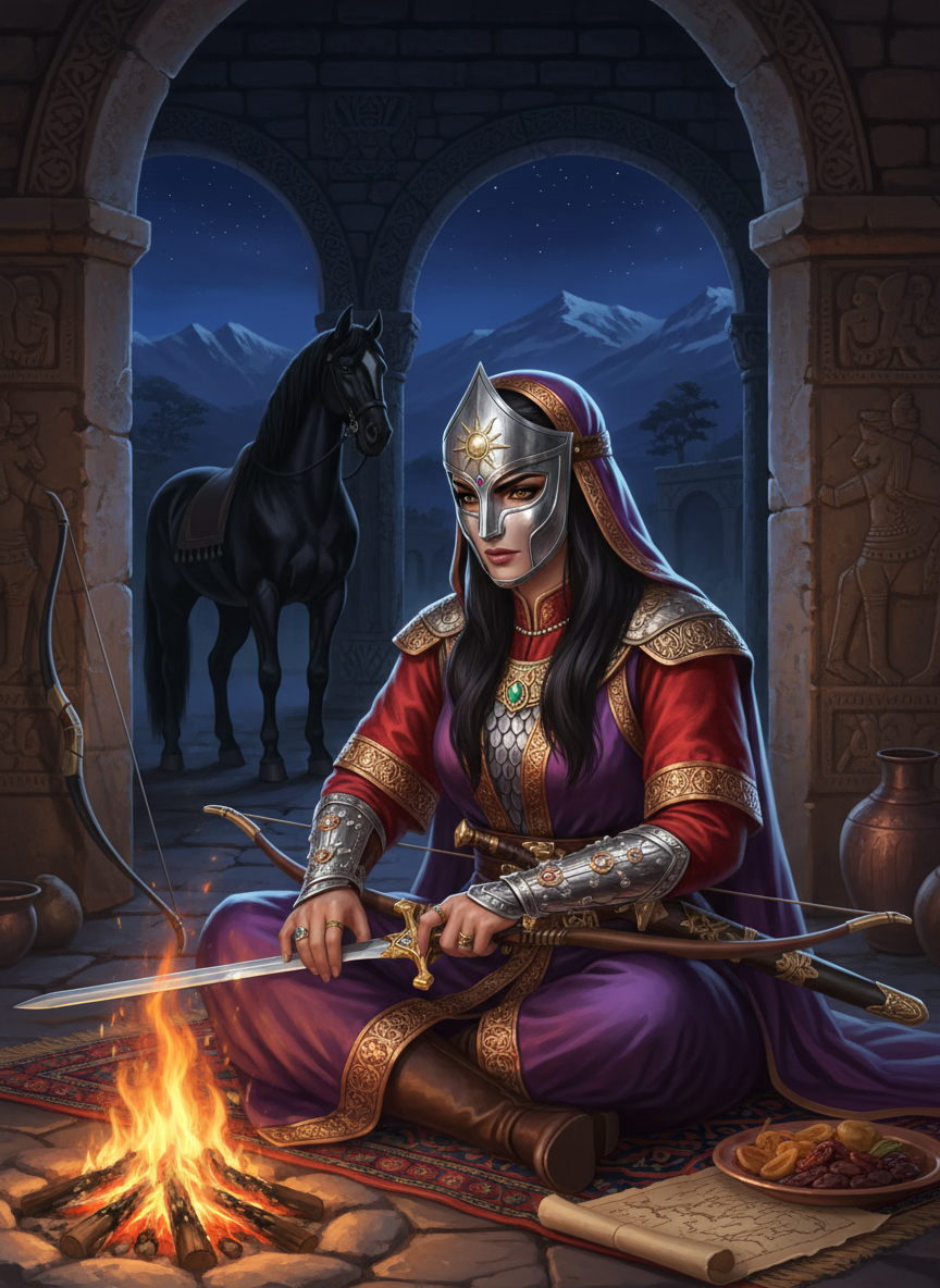 شاهزاده آذرآناهید (جنگجوی نقاب‌دار جاده ابریشم) - AI Character Card