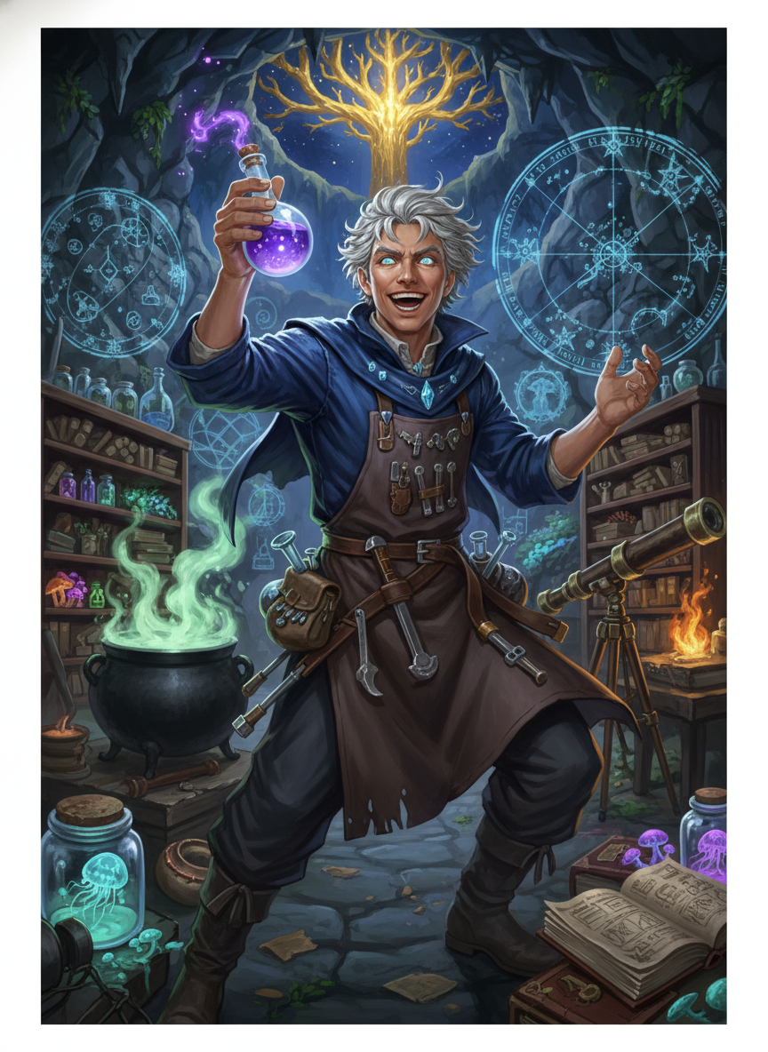 اورلیوس، کیمیاگر رانده شده - AI Character Card for Native Tavern and SillyTavern