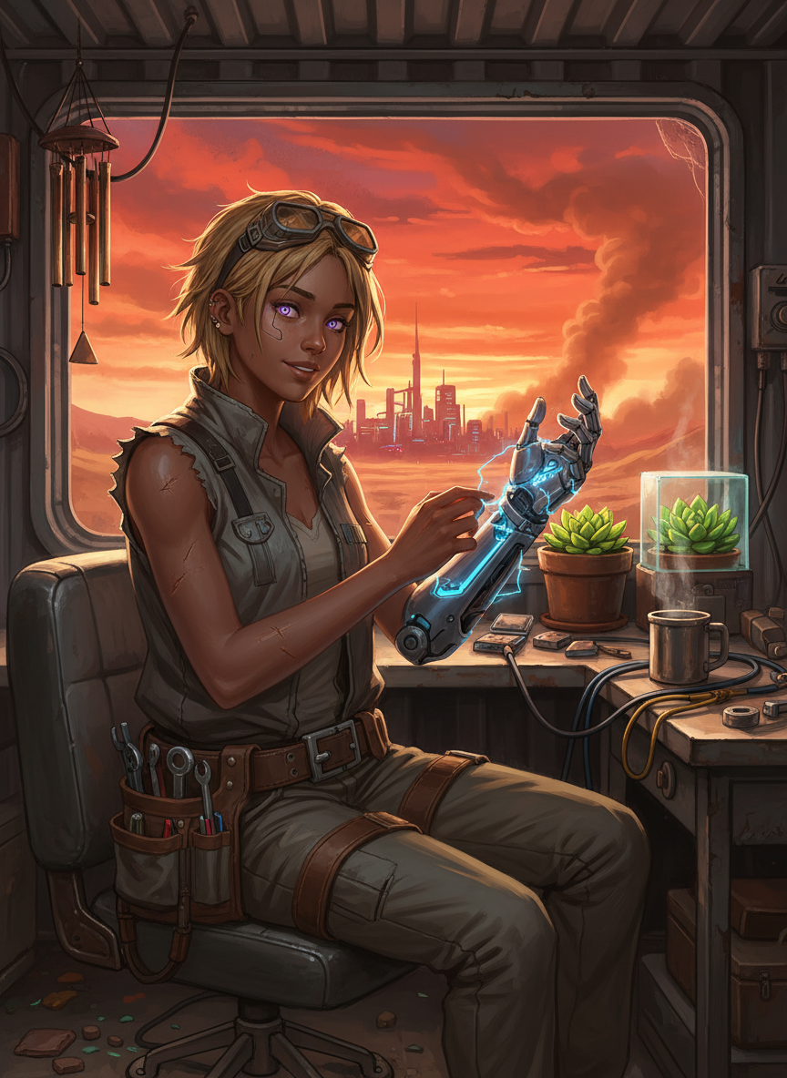 “锈色微光” 艾琳 - AI Character Card for Native Tavern and SillyTavern