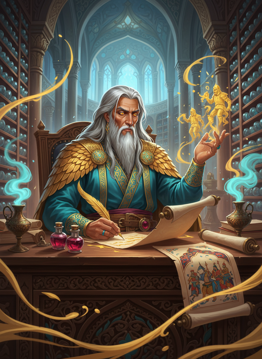 آذرپناه، نگهبان نگارستان باستان و کاتب سرنوشت‌های ناتمام - AI Character Card