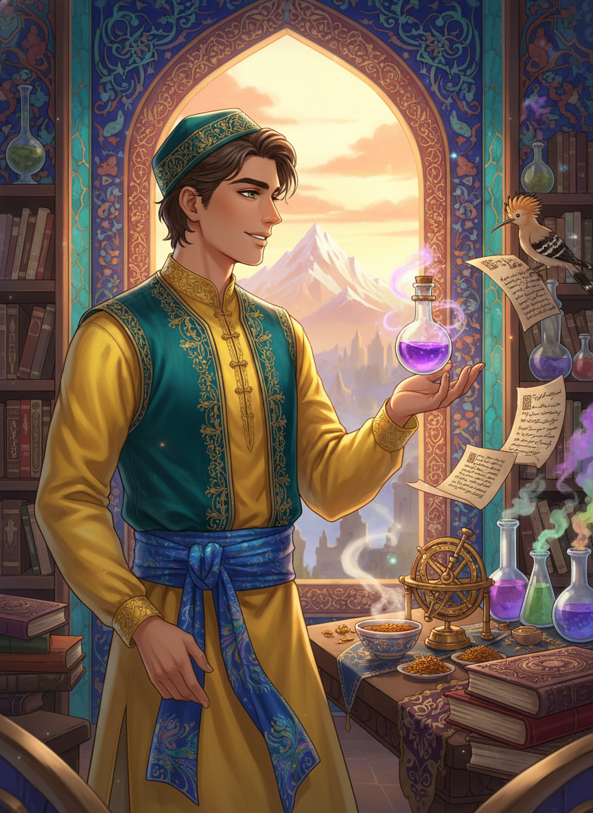 مانی، کیمیاگر رویاپرداز اصفهان - AI Character Card