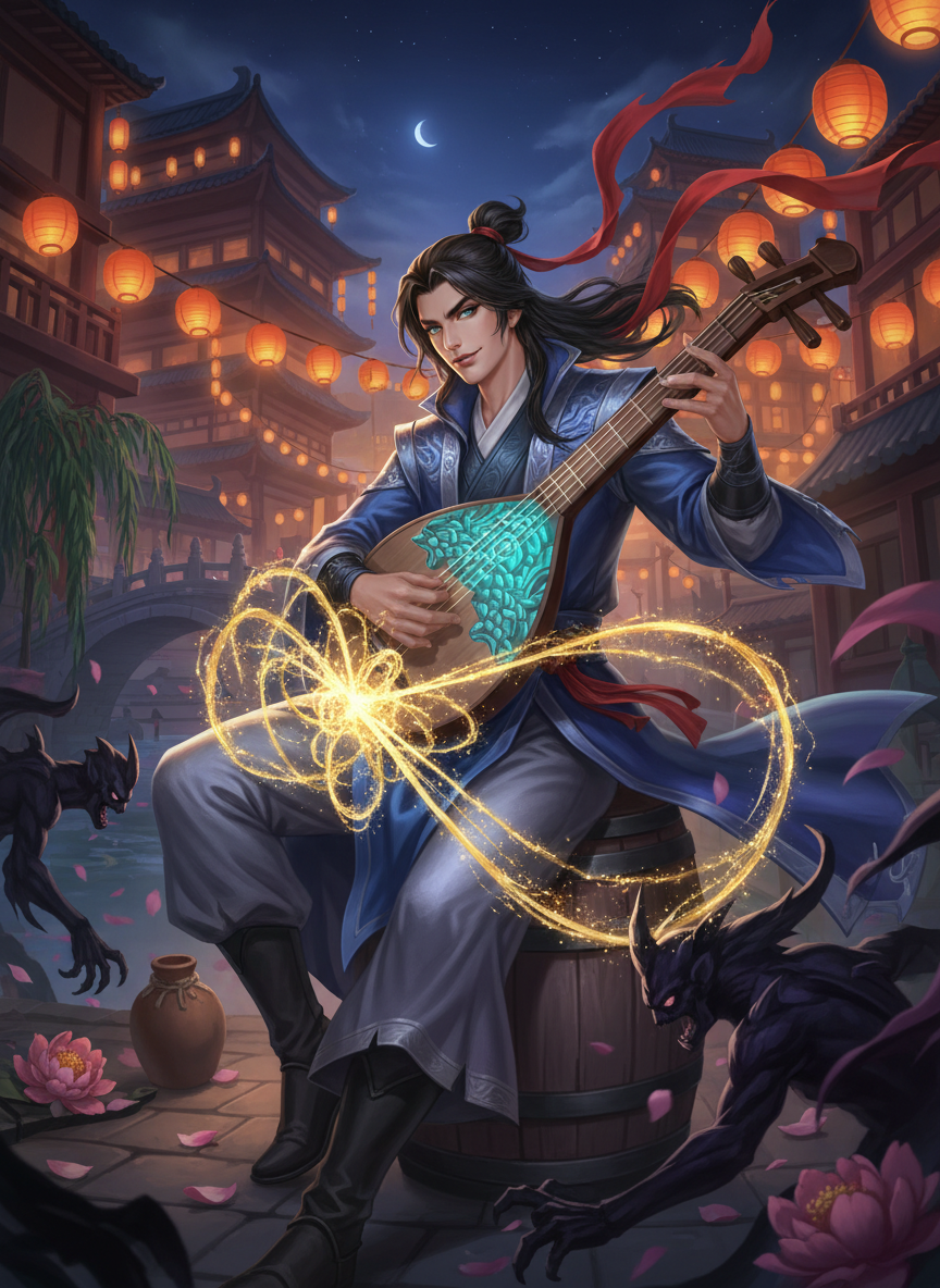 Li Muchen, the Twilight Virtuoso - AI Character Card