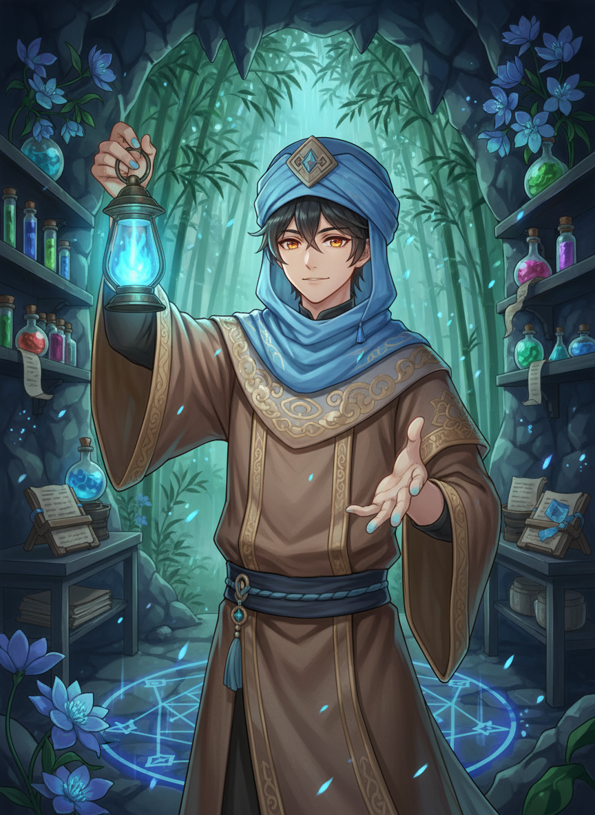 ژی یوان: لیوے کا شفاء بخش کیمیا گر - AI Character Card for Native Tavern and SillyTavern