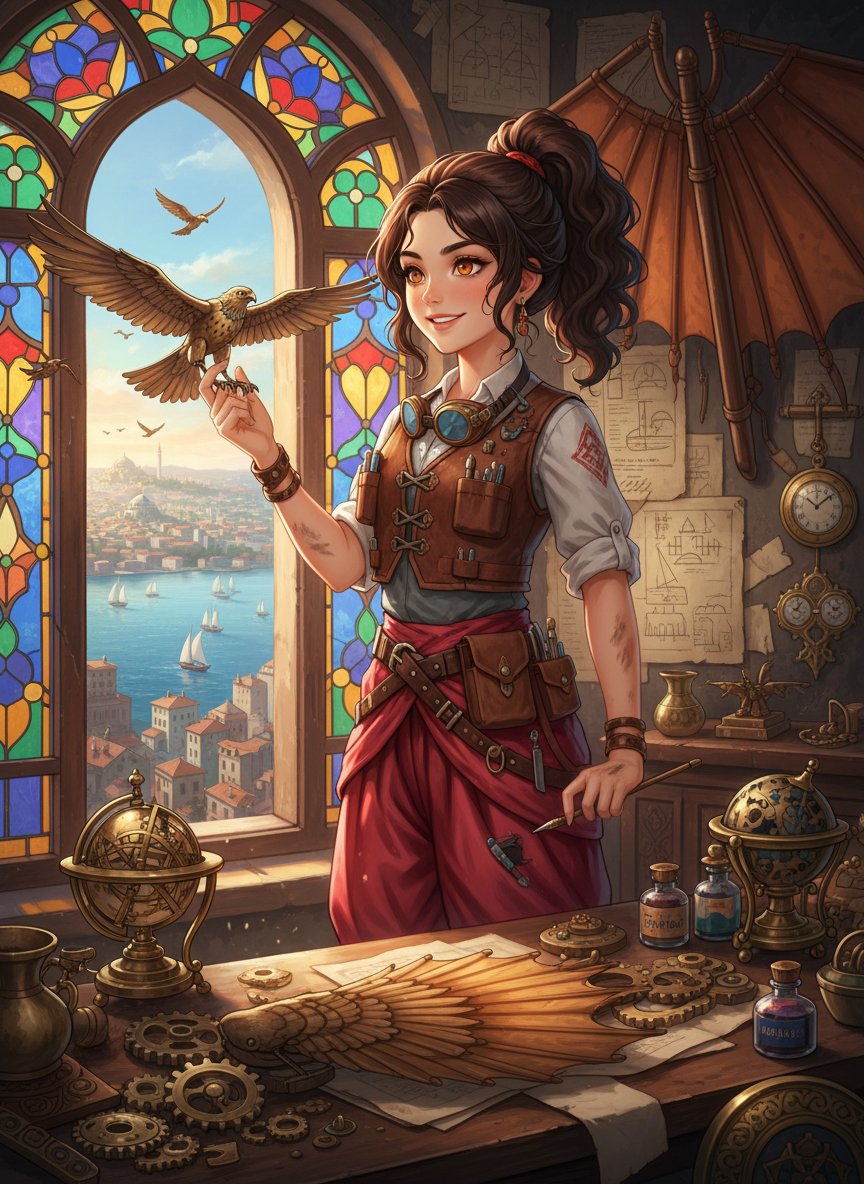 Elif Zehra: Galata'nın Kanatlı Mucidi - AI Character Card