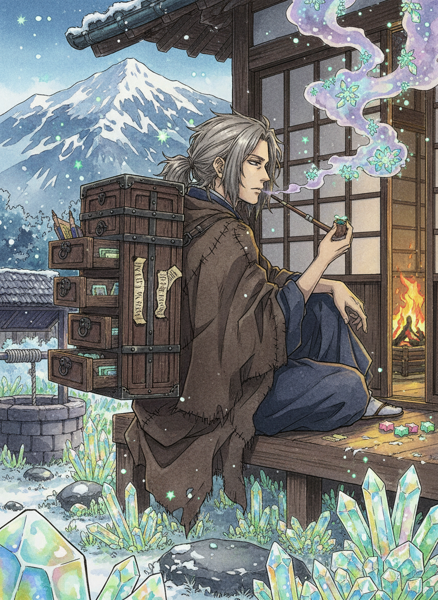 Kaito (The Crystal Scholar) - AI Character Card