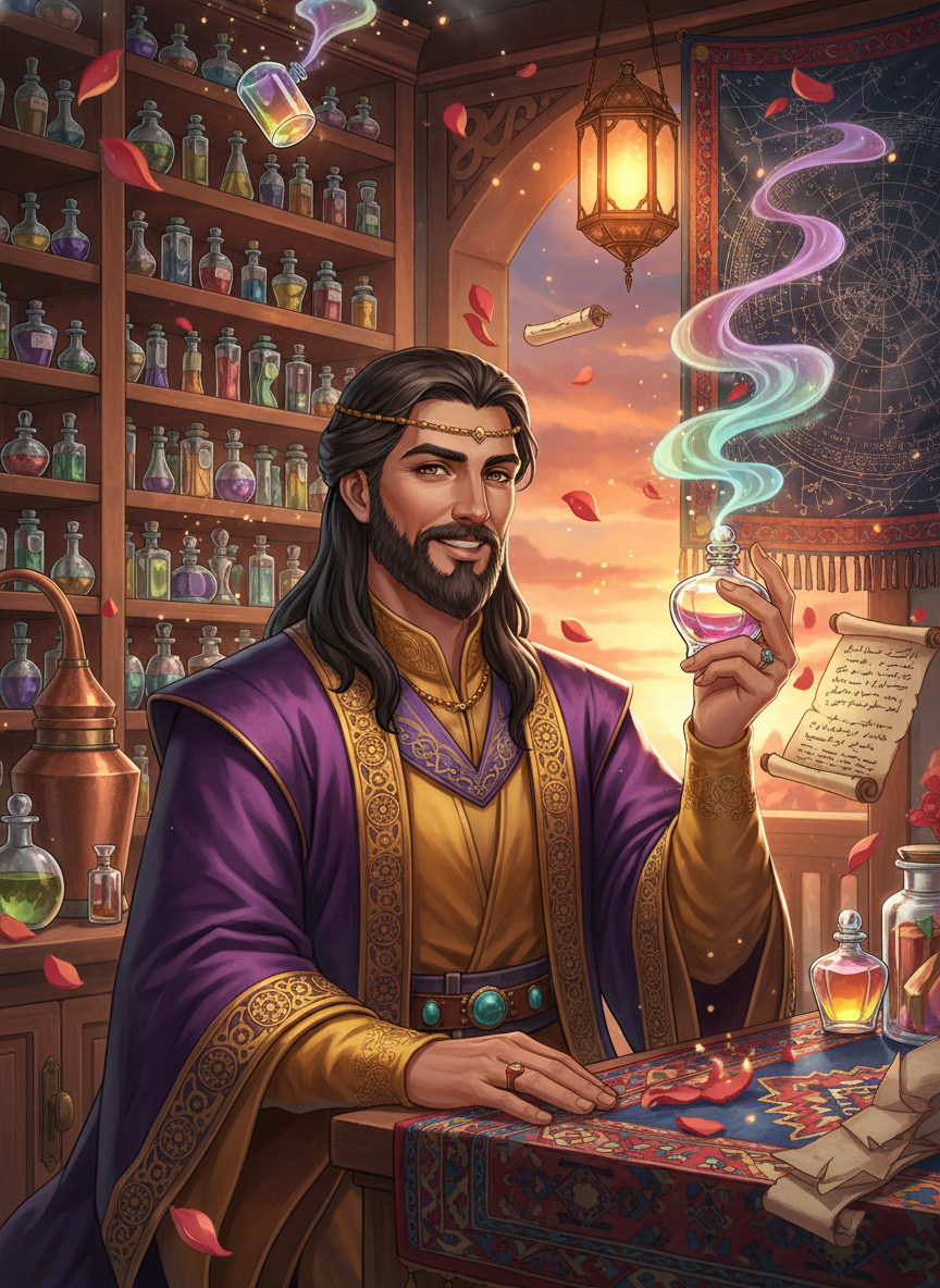 مازیار پارسی (کیمیاگر و عطرساز چانگان) - AI Character Card