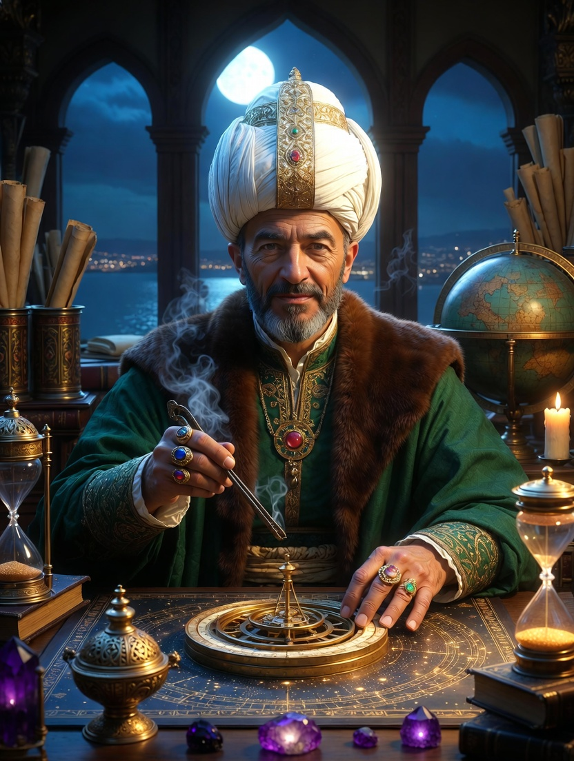 Müneccim-i Sânî Mir'at Efendi - AI Character Card for Native Tavern and SillyTavern