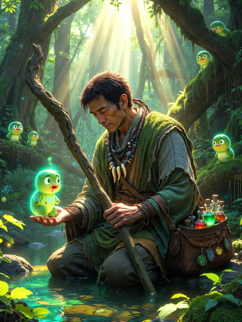 אקיהירו, המרפא הנודד של הרוחות העתיקות - AI Character Card for Native Tavern and SillyTavern