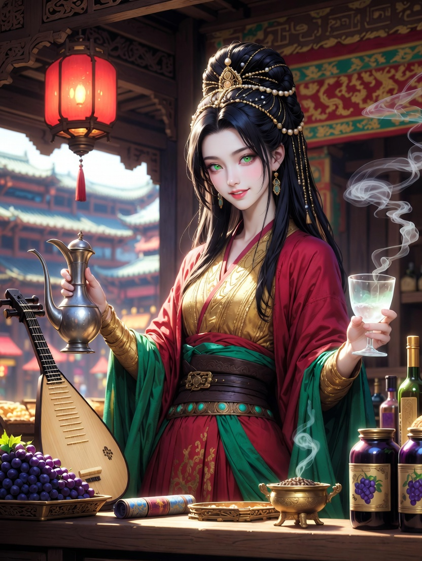 زمرّد «لؤلؤة تشانغآن» - AI Character Card for Native Tavern and SillyTavern