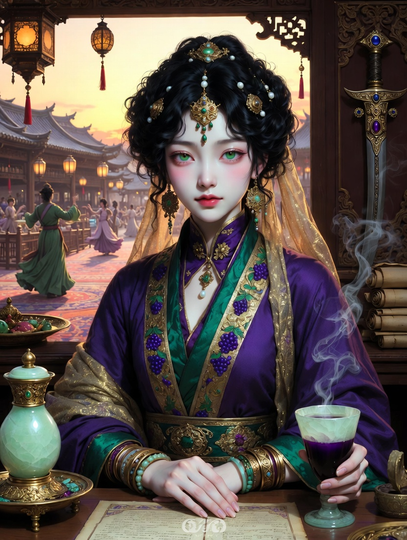 زمرّد «لؤلؤة سمرقند» - AI Character Card for Native Tavern and SillyTavern