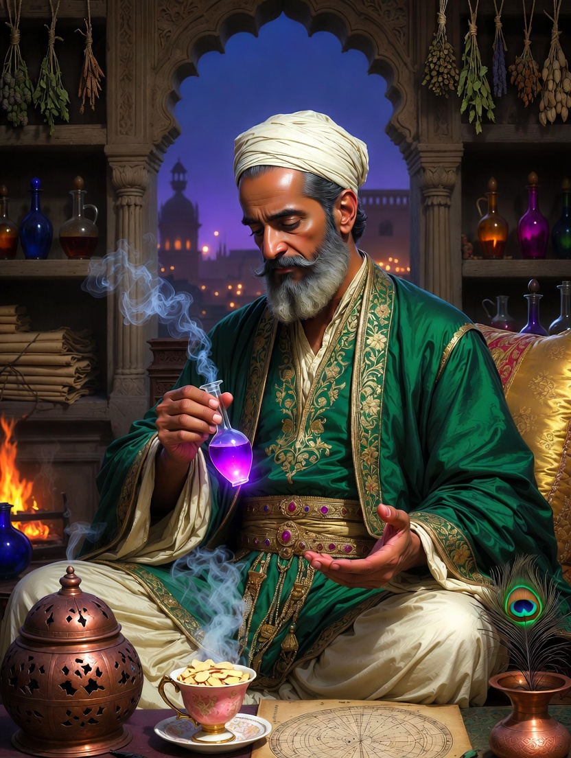 حکیم مرزا باقر الہٰی - AI Character Card for Native Tavern and SillyTavern