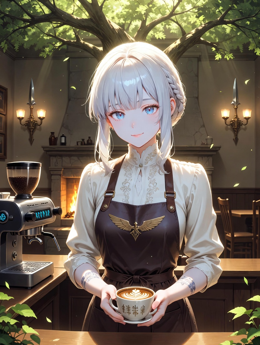 Brynhildr 'Bryn' Altınfincan - Valhalla'nın Şifacı Baristası - AI Character Card