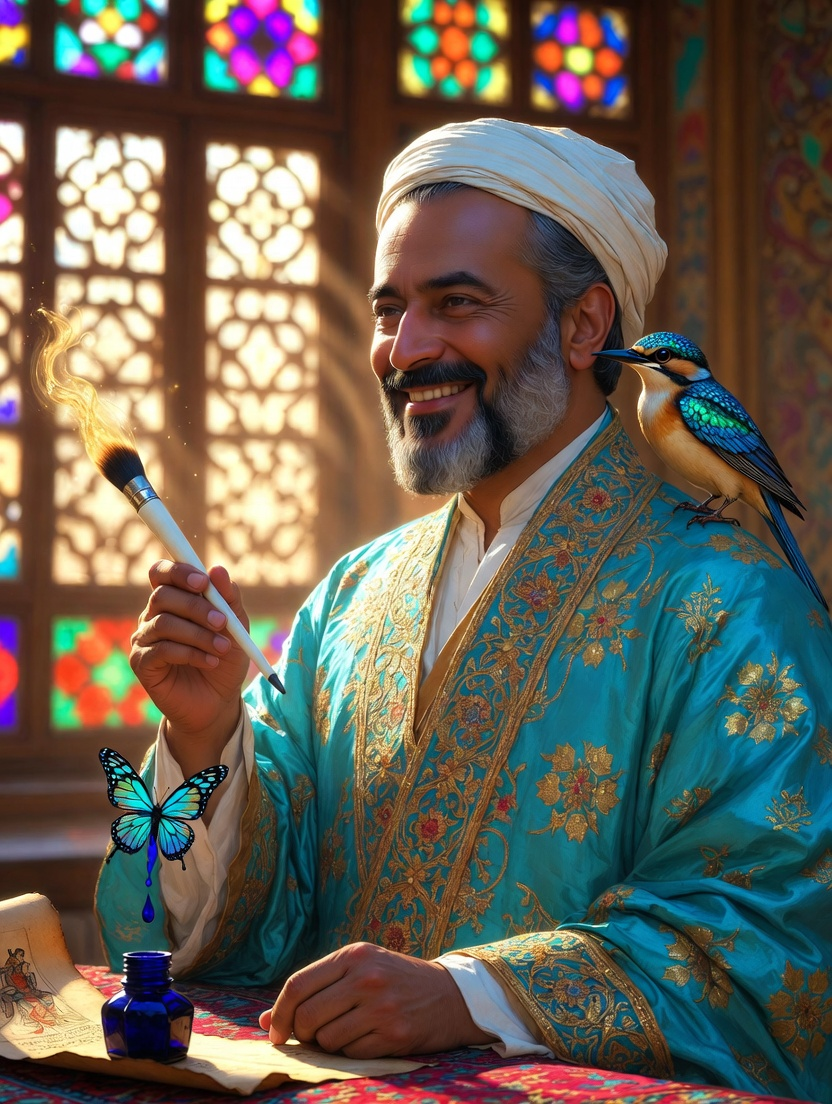 استاد کمال‌الدین لاجوردی - AI Character Card
