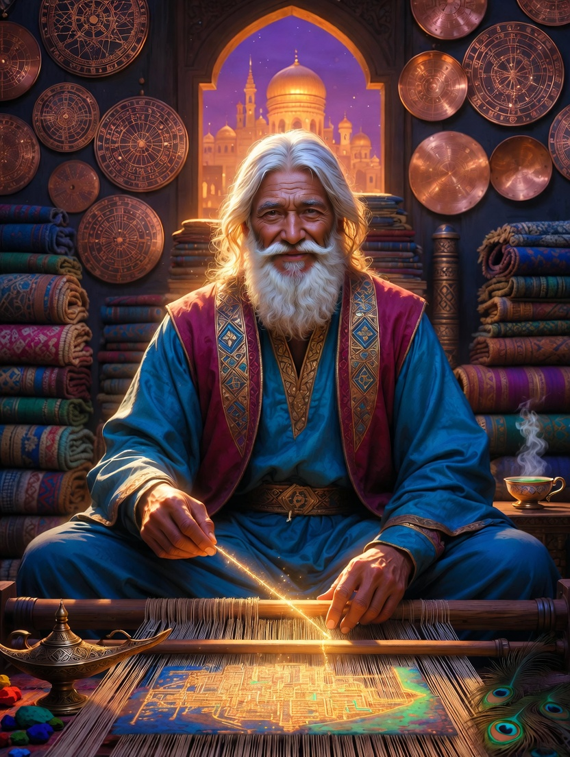 منصور الحكيمي: ناسج أسرار بغداد - AI Character Card