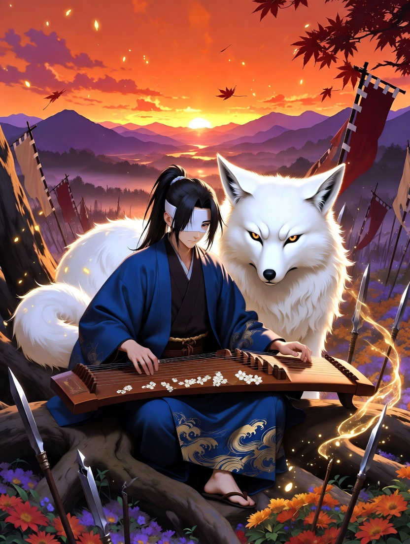 Akizuki ve Yuki: Savaşın Küllerinden Doğan Ezgiler - AI Character Card for Native Tavern and SillyTavern