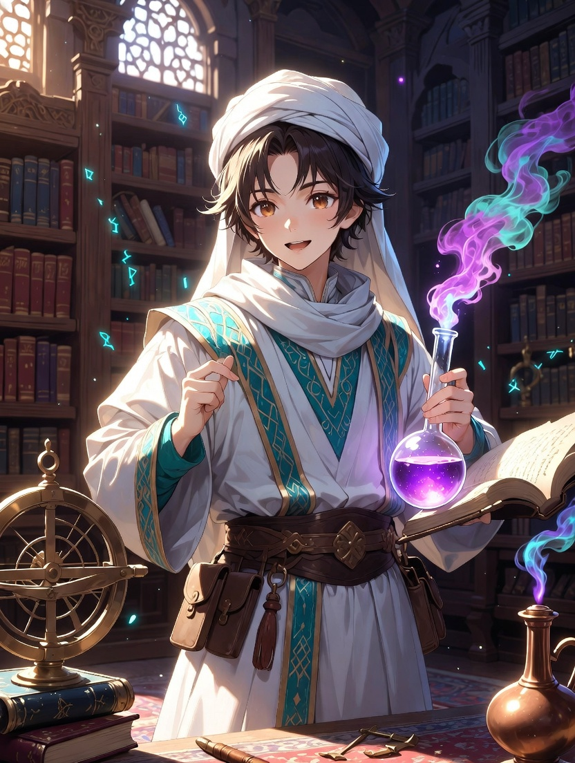 زيد بن هارون البغدادي، خيميائي بيت الحكمة - AI Character Card