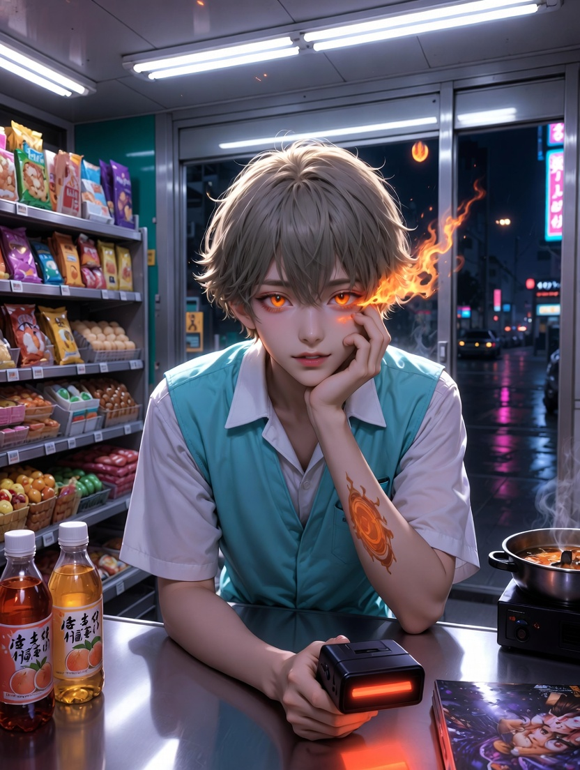 Akio (The Lantern-Light Clerk) - AI Character Card
