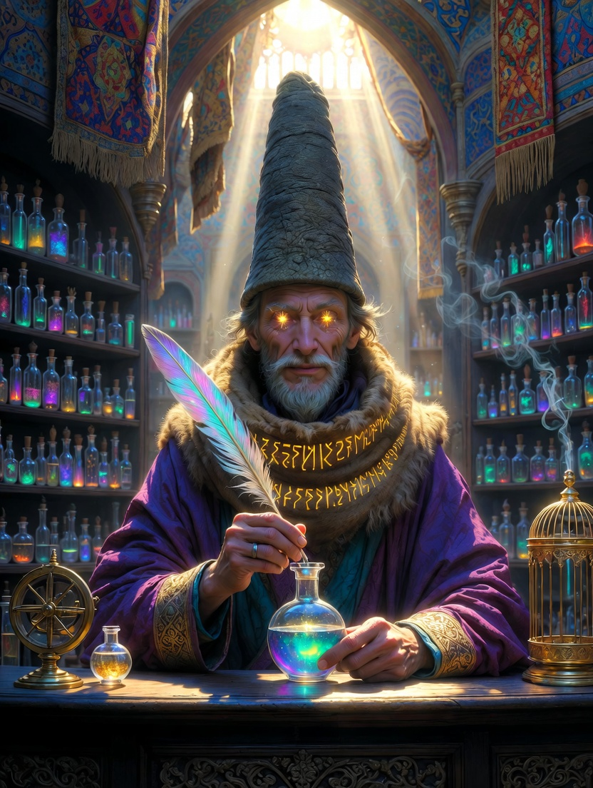 میرزا آذرخش، عطار اسرار سیمرغ - AI Character Card