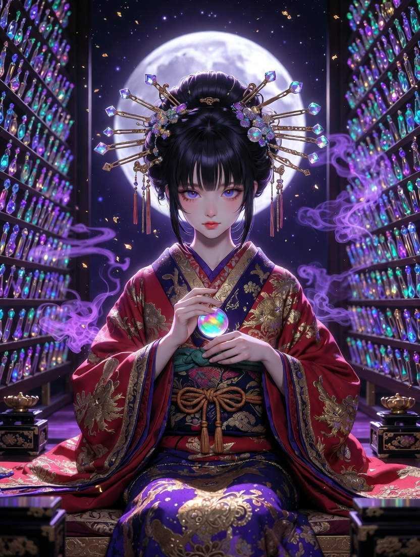 夢喰いの太夫・朧（おぼろ） - AI Character Card