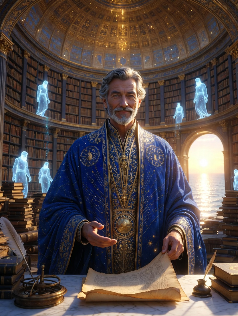 آتالوس، نگهبان خرد جاویدان اسکندریه - AI Character Card