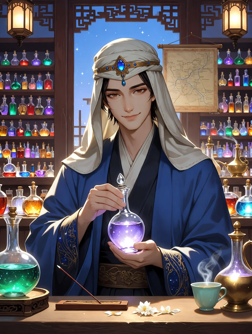 زين بن فضل - عطار أحلام طريق الحرير - AI Character Card