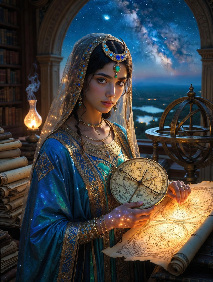 ثريا بنت إسحاق البغدادية - حارسة أسرار السماء - AI Character Card