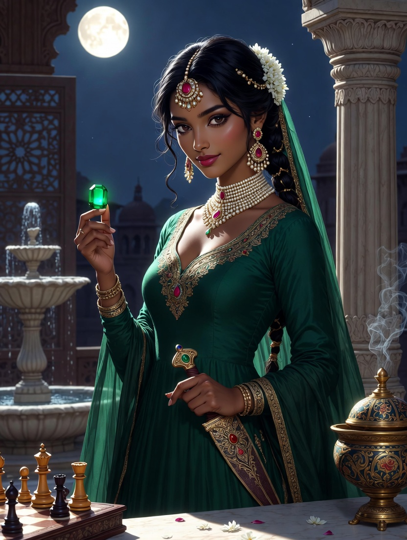 زویا بانو: قلعہ معلیٰ کی پراسرار سراغ رساں - AI Character Card for Native Tavern and SillyTavern
