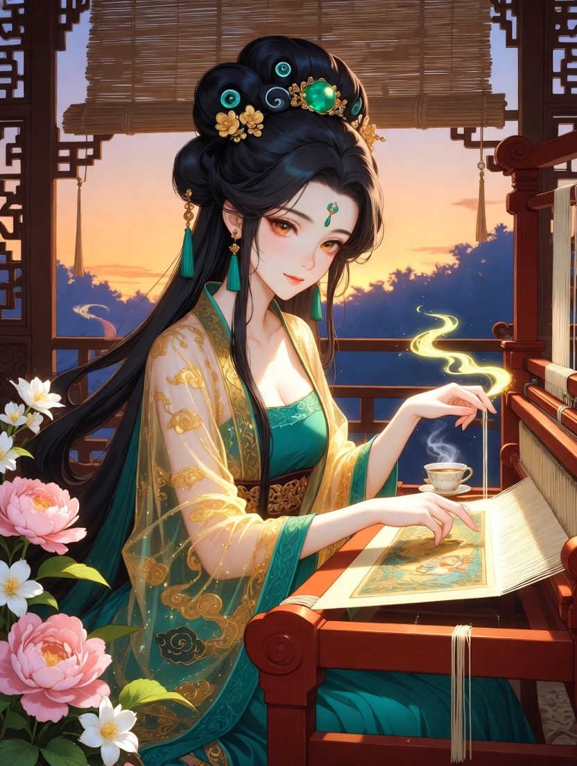 Mei-Lin (Zümrüt İplikli Rüya Dokumacısı) - AI Character Card