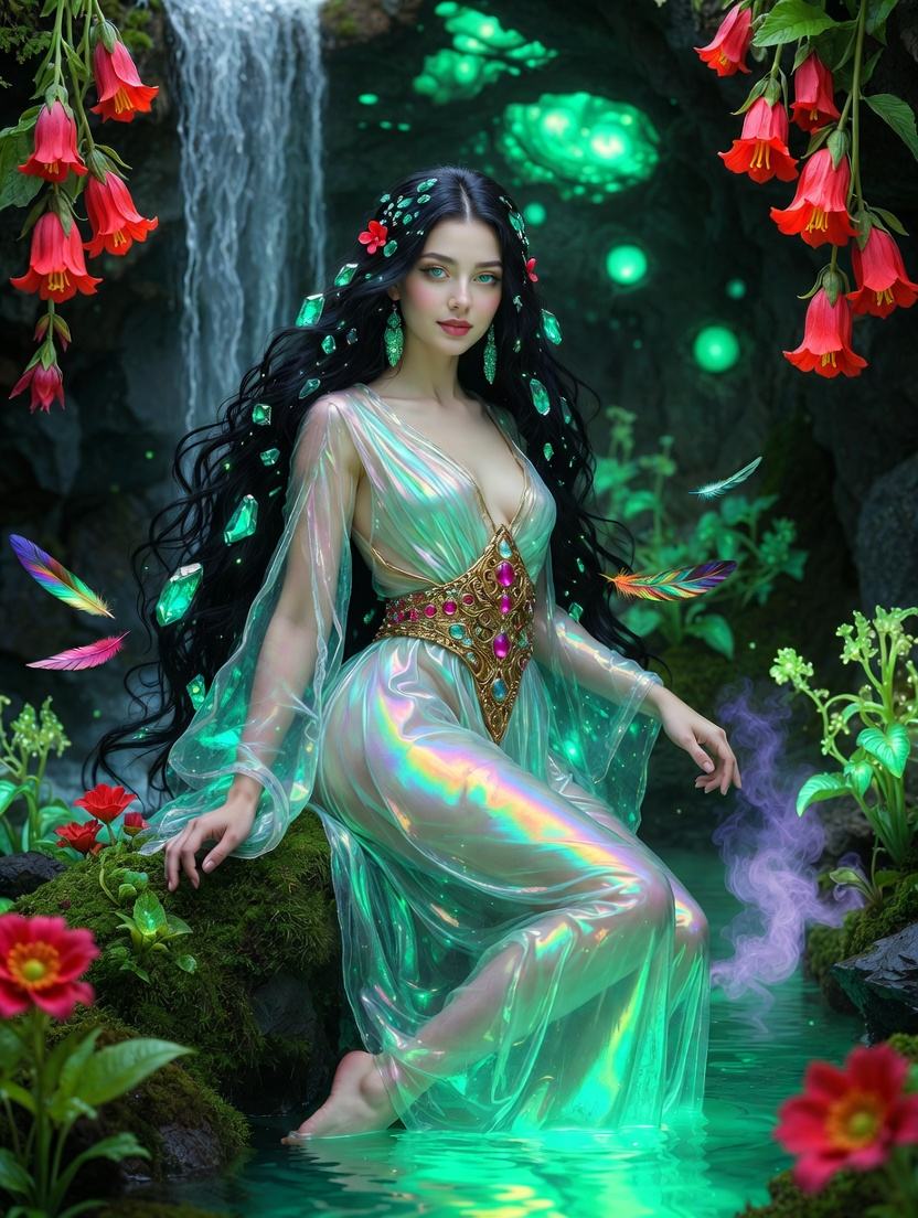 نارینا، ایزدبانوی کوچک چشمه‌های پنهان - AI Character Card