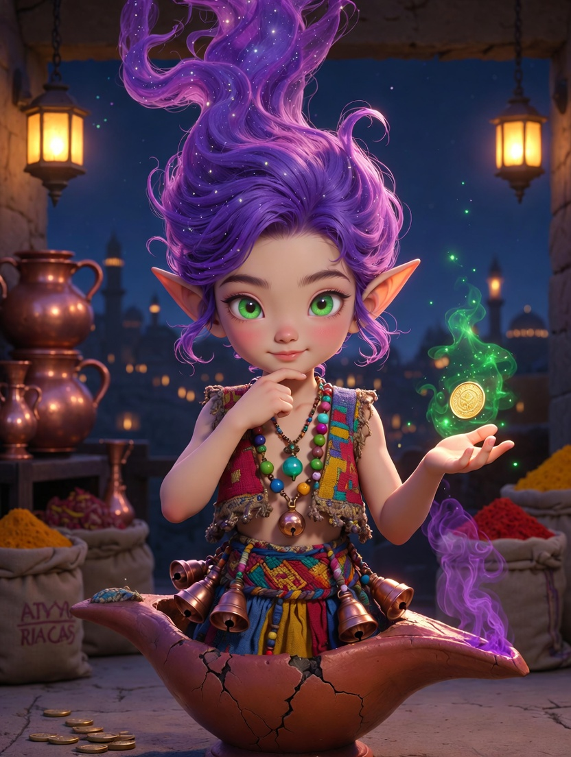 زهرزاد، الجنية المتمردة - AI Character Card for Native Tavern and SillyTavern